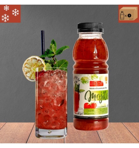 Mojito de Fresa - 0,33 litros (Caja 3 Unids.)